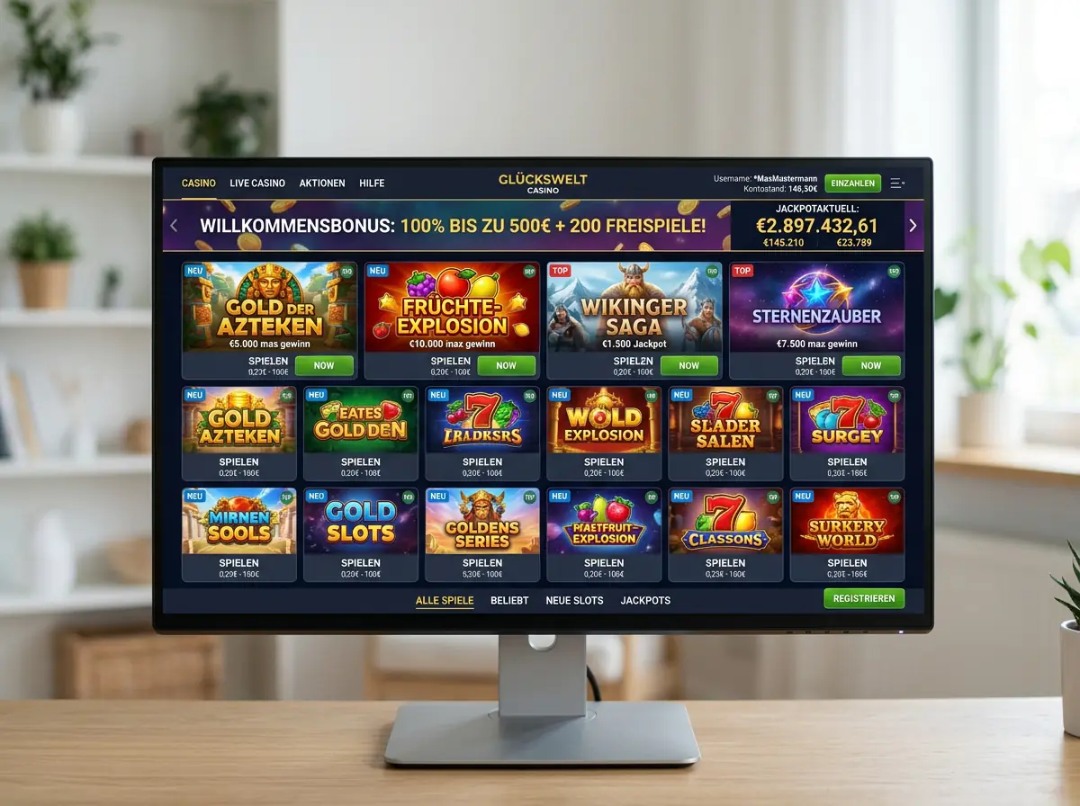 Spieleauswahl bei Royal Planet